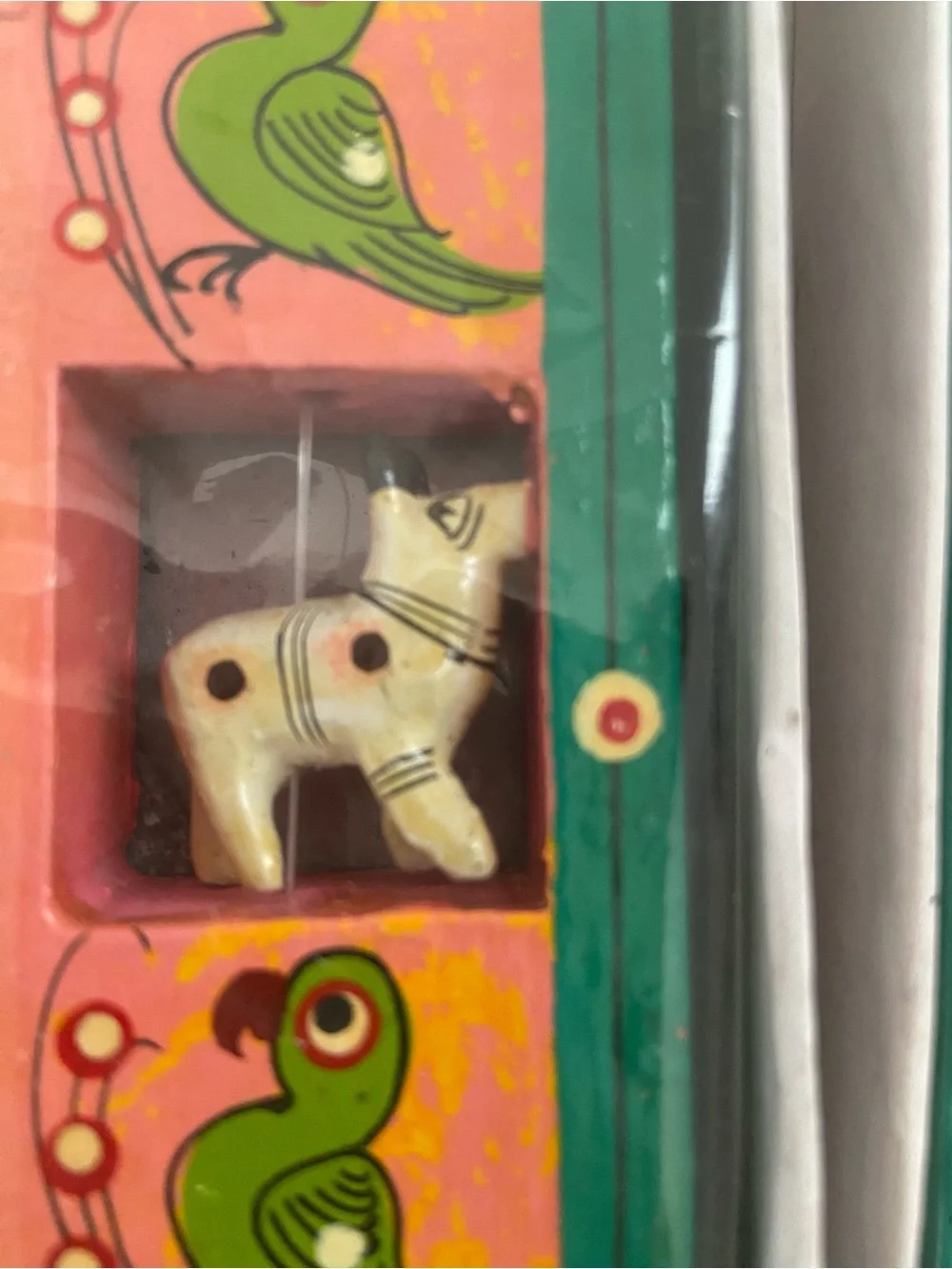 Set of 3 Handcrafted Kondapalli Wooden Photo Frames Hand Painted